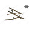 rear subframe Aluminium KTM 125 SX 1993-1997 New old stock 50203002800