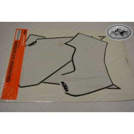 Number Plate Decal Set White KTM EXC 2008-2011 7800808800020 new old stock