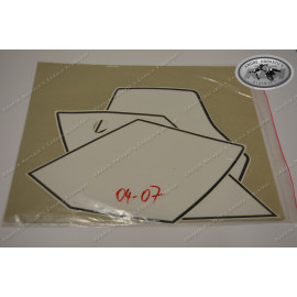 Number Plate Decal Set White KTM EXC 2005-2007 5480808820020 Original new old stock