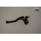 Clutch Lever short Aluminium black complete with bracket and adjusting screw