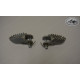 Wide foot rest kit for Husqvarna models. Fits all twinshock models untill 1984, full milled al