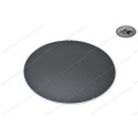 Startnummernaufkleber oval Schwarz mit weisser Umrandung