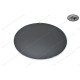 Startnummernaufkleber oval Schwarz mit weisser Umrandung