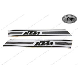 decal kit KTM models 1974/1975 white/black
