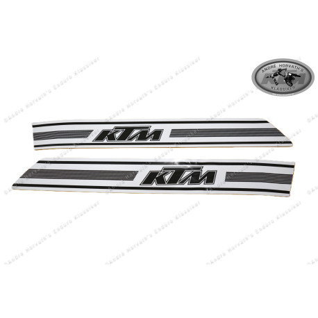 decal kit KTM models 1974/1975 white/black