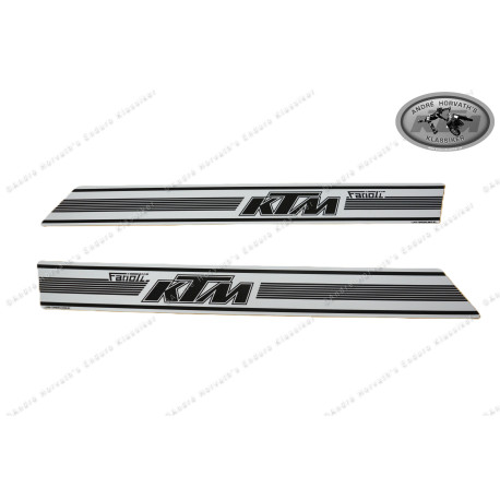 decal kit "Farioli" KTM models 1974/1975 white/black