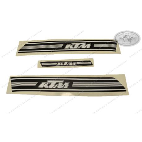 decal kit KTM models 1974/1975 black/white