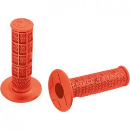 Moose Racing grips orange, half waffle design with high traction chevron