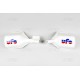 Handguards White UFO for Models with Front brake disc