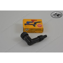 Spark Plug Cover NGK black 90 degree angled