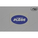 KTM Logo sticker blue White 80x52mm
