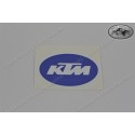 KTM Logo Aufkleber blau weiss 80x52mm