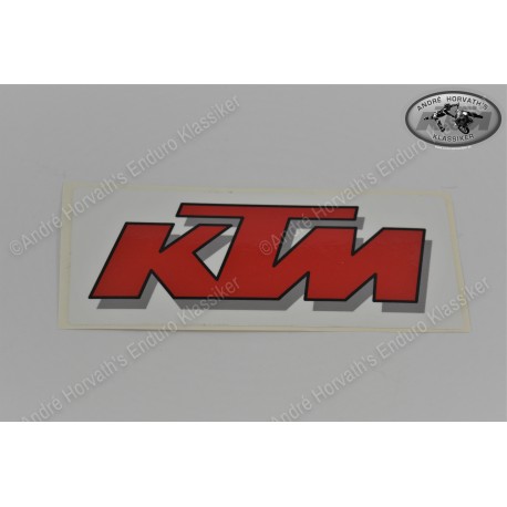 KTM Aufkleber rot weiss für Kotflügel hinten 1991-1992