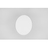 Startnummerntafel Plastik oval weiss 265x215mm