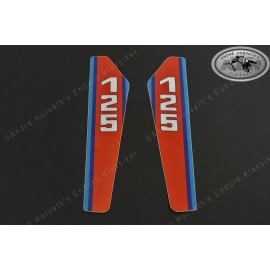 gas tank spoiler decal kit KTM 125 1986