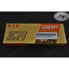 DID Enduro Racing Gold X-Ring Kette schmal Teilung 520 118 Gl.