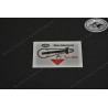 swing arm decal Chain Adjustment