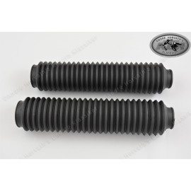 fork boots kit BLACK 38mm/300mm length