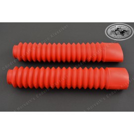 fork boots kit Red 35mm/330mm length