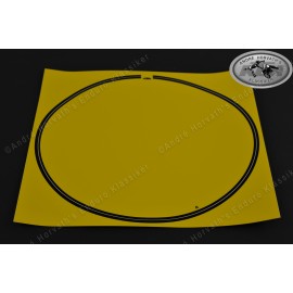 decal oval yellow for number plate, all GS/MC models 1979-1981, reproduction of the original part