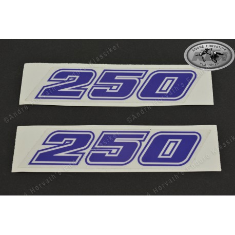 André Horvath's - enduroklassiker.at - Decals/Stickers/Accessoirs - decal kit blue "250"