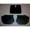Startnummernfelder Aufklebersatz Schwarz KTM 125/250/350/500 MX 1987-1989