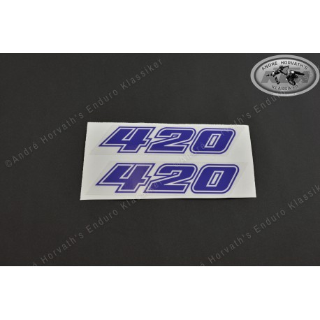 André Horvath's - enduroklassiker.at - Decals/Stickers/Accessoirs - Decal Kit 420 blue