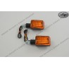 Mini Blinkers Pair black short 20mm 12V 21W