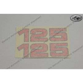 André Horvath's - enduroklassiker.at - Decals/Stickers/Accessoirs - Aufklebersatz "125"