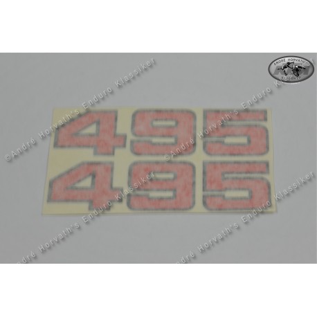 André Horvath's - enduroklassiker.at - Decals/Stickers/Accessoirs - Sticker kit 495 red