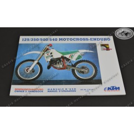 Owners Manual KTM 125/350/500/540 Model 1991