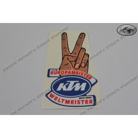 Decal KTM Europameister Weltmeister