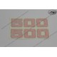 decal kit 500 red