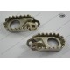 Fussrastensatz Stahl breit Kawasaki KLX250/650R 1993-1997, Honda XR 600 1986-1990